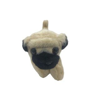 Aurora Miyoni Pug Pup 10 Inch Plush Figure Tan Black Stuffed Animal